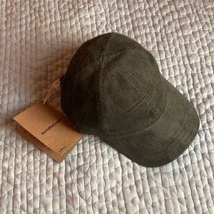 Storied Hats green corduroy ball cap